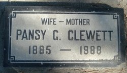 Pansy G. <I>Macy</I> Clewett 