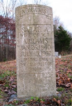 Sarah Ann <I>Matthews</I> Abrams 