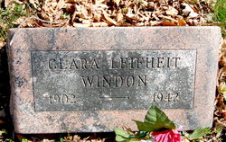 Clara E <I>Leifheit</I> Windon 