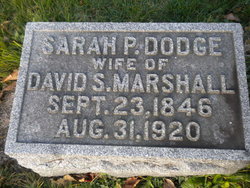 Sarah P <I>Dodge</I> Marshall 
