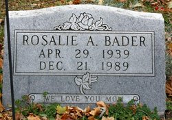 Rosalie A <I>Sanders</I> Bader 