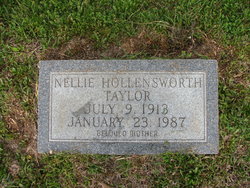 Nellie Marie <I>Chappell</I> Hollensworth Taylor 