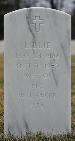 Lillian “Lillie” <I>O'Conner</I> Baker 