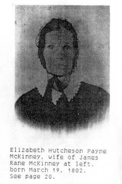 Elizabeth Hutcheson <I>Payne</I> McKinney 