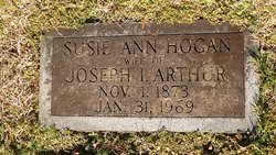 Susie Ann <I>Hogan</I> Arthur 