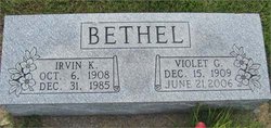 Violet Gertrude <I>Logan</I> Bethel 
