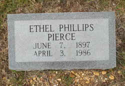 Ethel Lee <I>Phillips</I> Pierce 