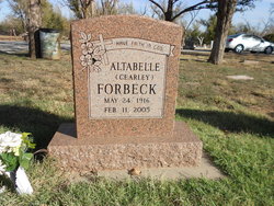 Altabelle <I>Russell</I> Forbeck 