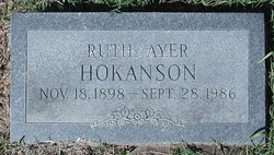 Ruth <I>Ayer</I> Hokanson 