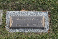Lizzie Pearl <I>Brown</I> Lewis 