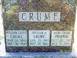 Mary M  Crume <I>Chase</I> Pfeiffer 