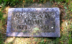 Margaret May “Maggie” <I>Warburton</I> Adams 