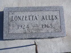 Lonzetta <I>Price</I> Allen 