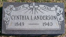 Cynthia Isabel <I>Lawrence</I> Anderson 