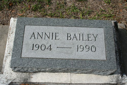 Annie W <I>Hall</I> Bailey 
