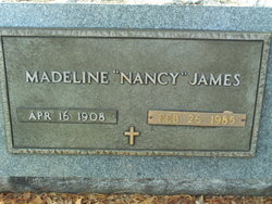 Madeline “Nancy” <I>O'Conner</I> James 
