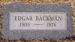 Edgar Bernard Backman 