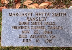 Margaret Etta <I>Smith</I> Bansley 