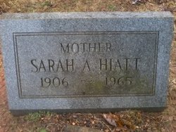 Sarah Ann <I>Hundley</I> Hiatt 