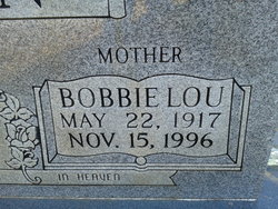 Bobbie Lou <I>McCurley</I> Dixon 