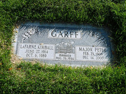 Mary LaFarne <I>Kimball</I> Garff 