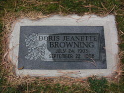 Doris Jeanette Browning 