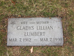 Gladys Lillian <I>Morris</I> Lumbert 