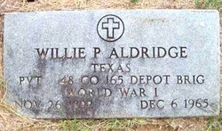 William Pete “Willie” Aldridge 