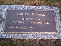 Miriam E <I>Stitt</I> Hale 