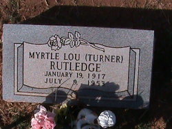 Myrtle Lou <I>Turner</I> Rutledge 