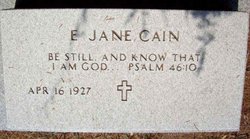 Ethelyn Jane <I>Spiller</I> Cain 