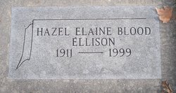 Hazel Elaine <I>Blood</I> Ellison 