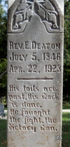 Rev Elijah E Deaton 