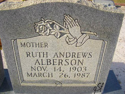 Ruth <I>Andrews</I> Alberson 