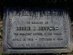 Bessie J <I>Fields</I> Benford 