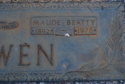 Maude <I>Beatty</I> Bowen 