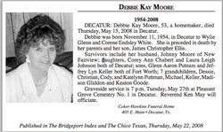 Debbie Kay <I>White</I> Moore 