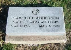 MSGT Harold E. Anderson 