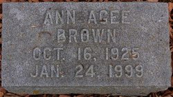 Ann <I>Agee</I> Brown 