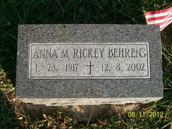 Anna M. <I>Rickey</I> Behrens 
