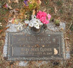 Mary Alice <I>Coates</I> Glover 