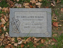 Rev James Alfred McDaniel 