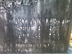 Mary Ann <I>Durham</I> Beebe 