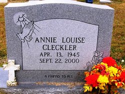 Annie Louise <I>Jordan</I> Cleckler 