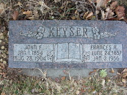 Frances A <I>Kaiser</I> Keyser 