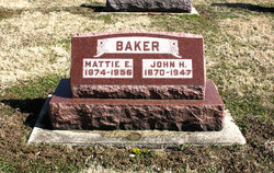 Martha Ellen “Mattie” <I>Robertson</I> Baker 