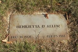 Henrietta D. Allen 