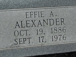 Effie A. Alexander 