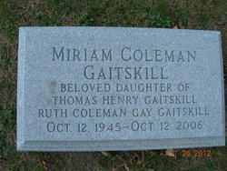 Miriam Coleman Gaitskill 