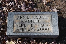 Annie Louise <I>Green</I> Campbell 